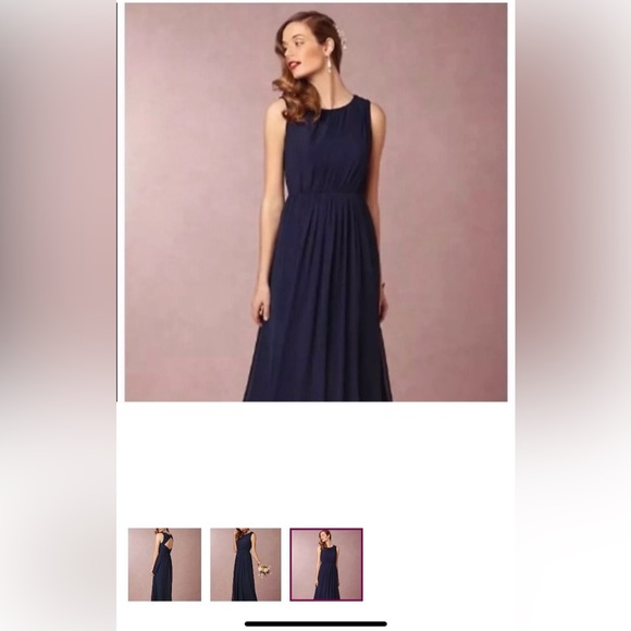 Jenny Yoo Eloise Chiffon Dress Size 18 - Picture 3 of 8